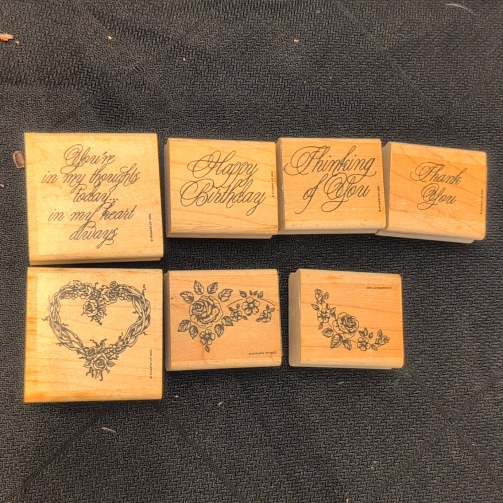 1992 Stampin' Up! Rosevine wreath, 7 pcs